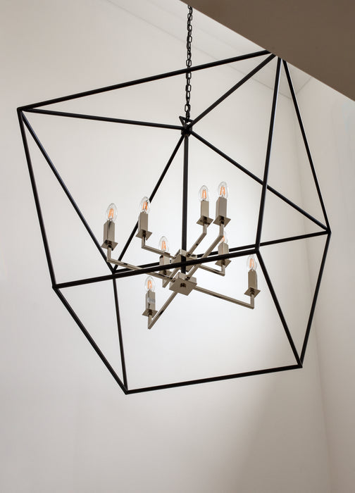 Maxim Abode 8-Light Chandelier Model: 25154TXBPN