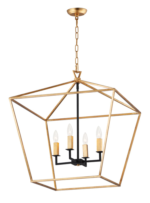 Maxim Abode 4-Light Chandelier Model: 25155GLTXB