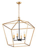 Maxim Abode 4-Light Chandelier Model: 25155GLTXB