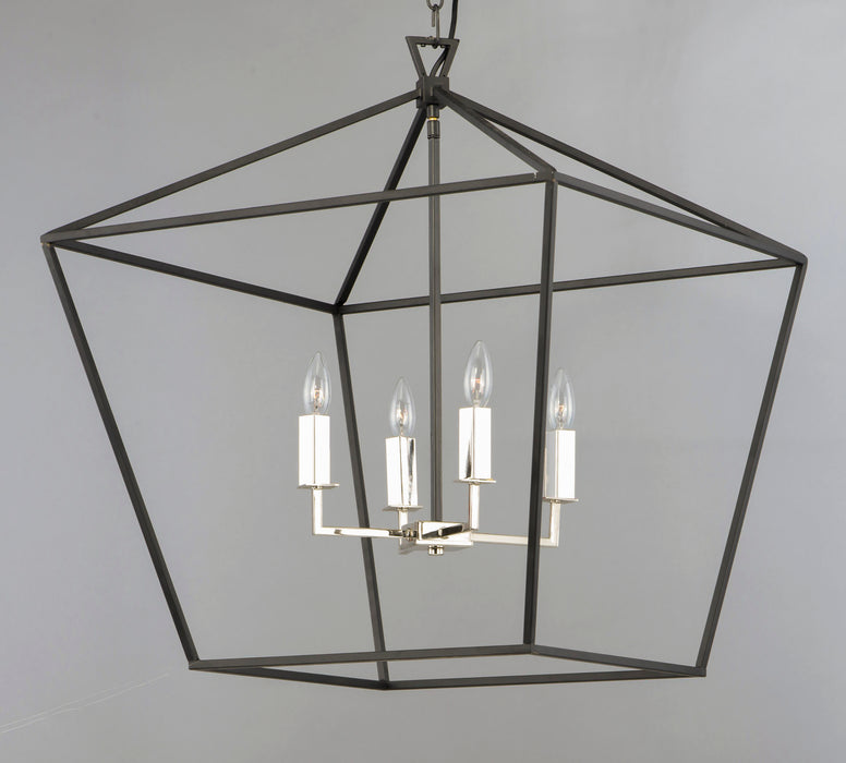 Maxim Abode 4-Light Chandelier Model: 25155TXBPN