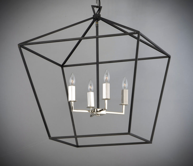 Maxim Abode 4-Light Chandelier Model: 25155TXBPN