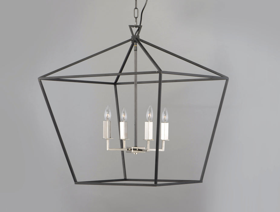 Maxim Abode 4-Light Chandelier Model: 25155TXBPN