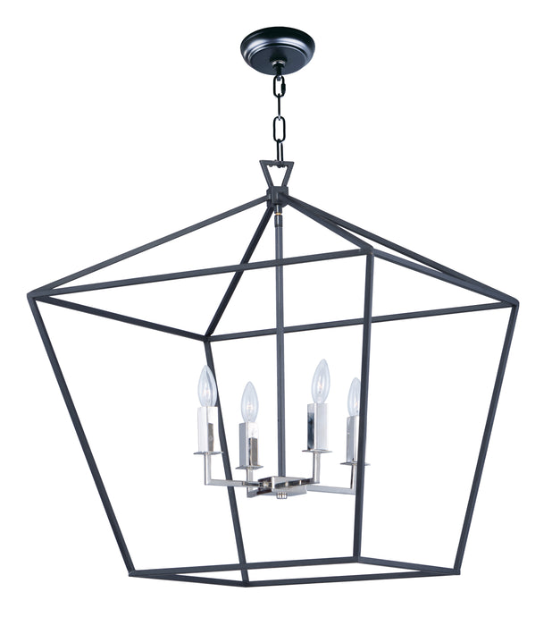 Maxim Abode 4-Light Chandelier Model: 25155TXBPN