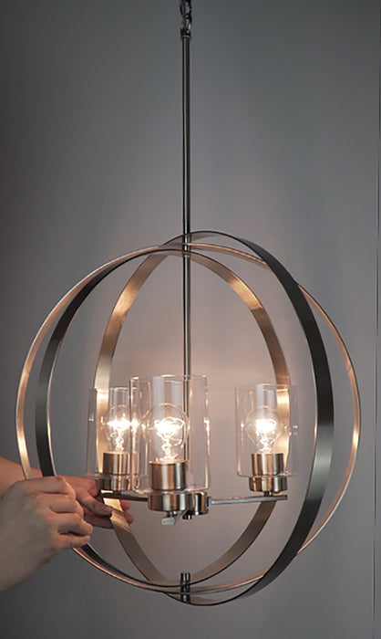 Maxim Sentinel 3-Light Pendant Model: 25254CLSN