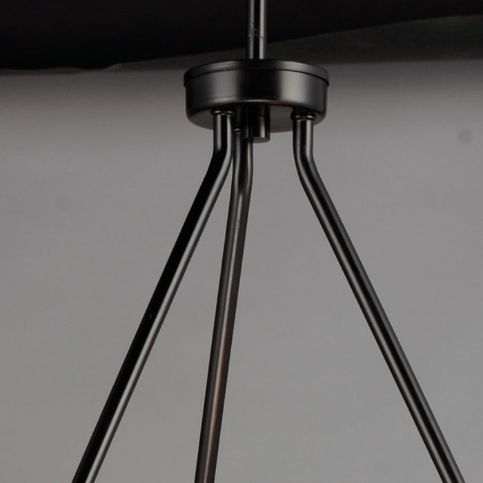 Maxim Sentinel 6-Light Chandelier Model: 25255CLBK