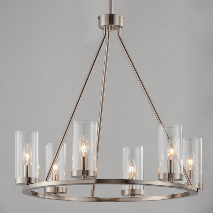 Maxim Sentinel 6-Light Chandelier Model: 25255CLSN