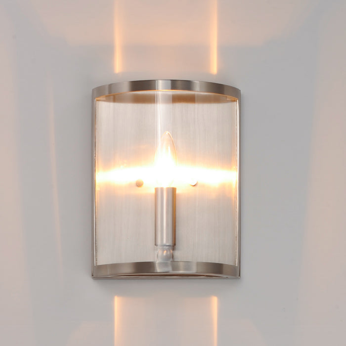 Maxim Sentinel 1-Light Wall Sconce Model: 25259CLSN