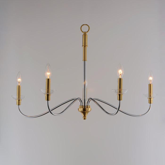 Maxim Clarion 5-Light Chandelier Model: 25375CLPCSBR