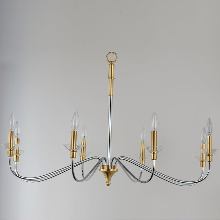 Maxim Clarion 8-Light Chandelier Model: 25378CLPCSBR