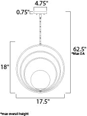 Maxim Coronet 1-Light Pendant Model: 26054SWSBR