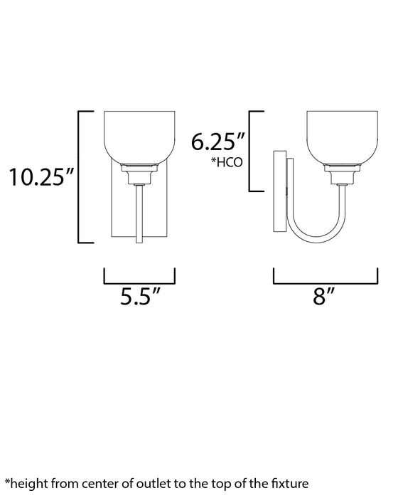 Maxim Swale 1-Light Bath Vanity Model: 26061WTPC