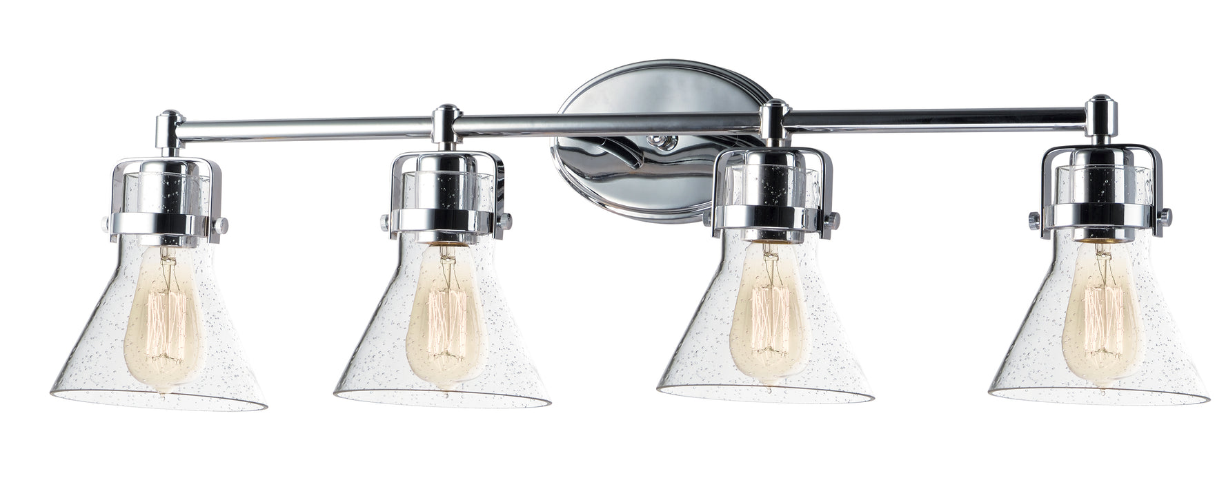 Maxim Seafarer 4-Light Bath Vanity With Bulbs Model: 26114CDPC/BUI