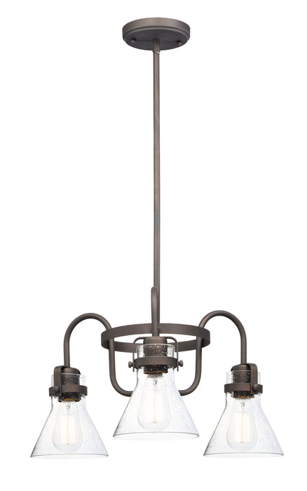 Maxim Seafarer 3-Light Chandelier With Bulbs Model: 26116CDOI/BUI