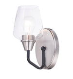 Maxim Goblet 1-Light Wall Sconce Model: 26121CLBKSN