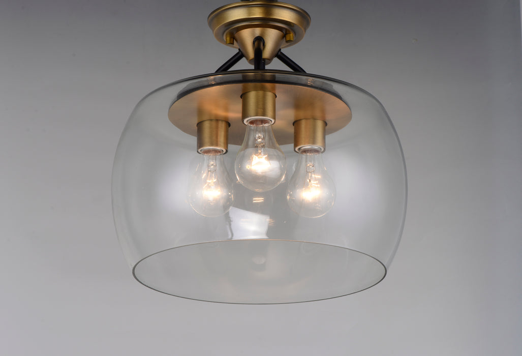 Maxim Goblet 3-Light Semi Flush Mount Model: 26130CLBZAB