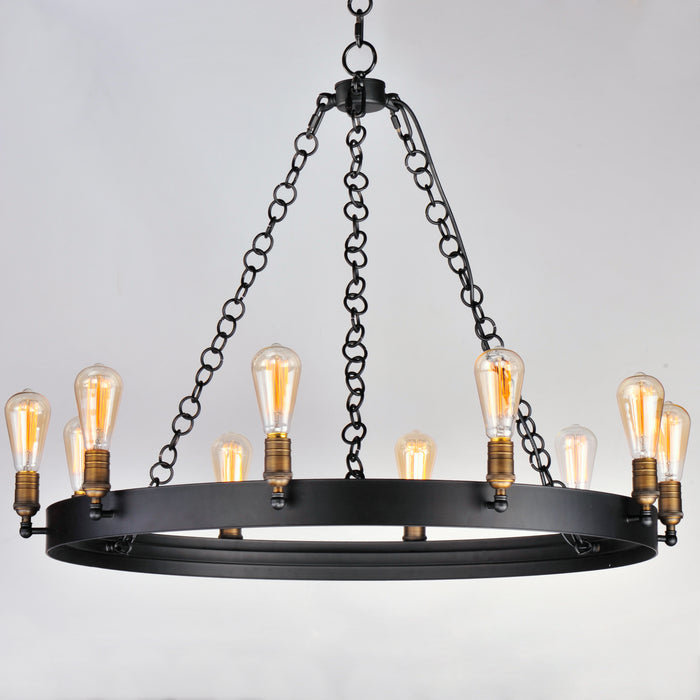 Maxim Noble 10-Light Chandelier Model: 26275BKNAB