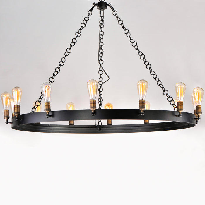 Maxim Noble 14-Light Chandelier Model: 26276BKNAB