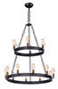 Maxim Noble 16-Light Chandelier Model: 26277BKNAB