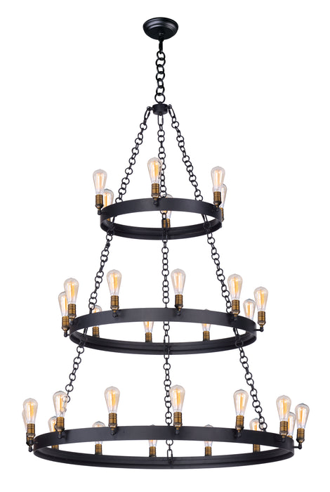 Maxim Noble 30-Light Chandelier w/Bulbs Model: 26278BKNAB/BUI