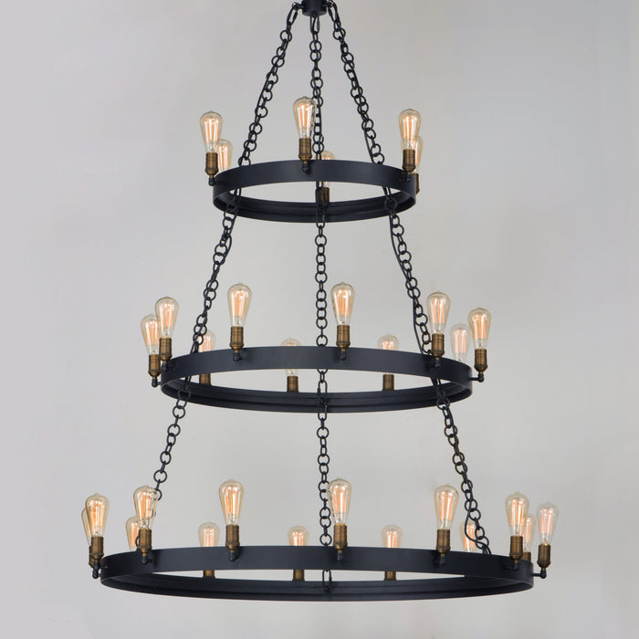 Maxim Noble 30-Light Chandelier Model: 26278BKNAB