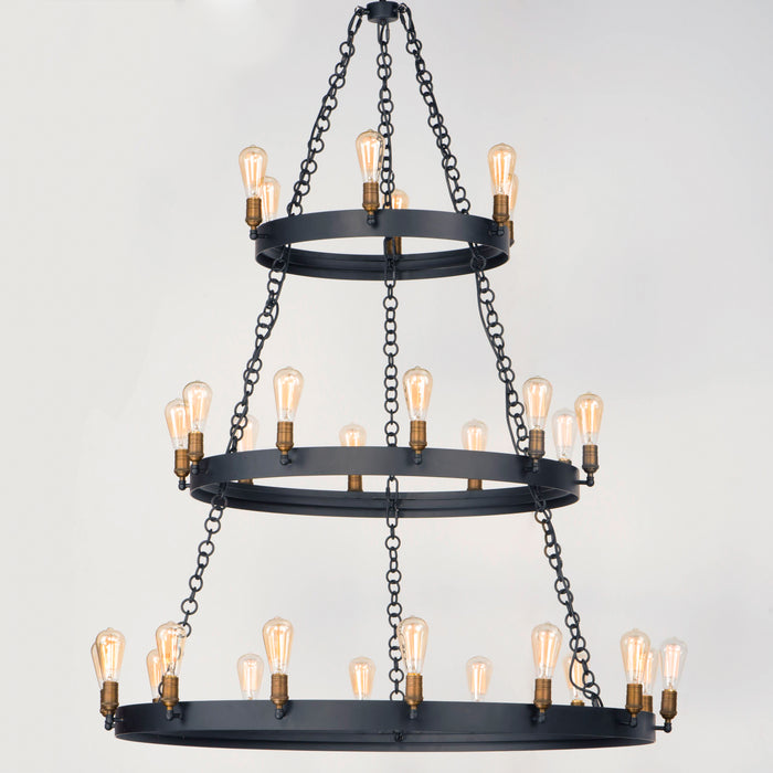 Maxim Noble 30-Light Chandelier Model: 26278BKNAB