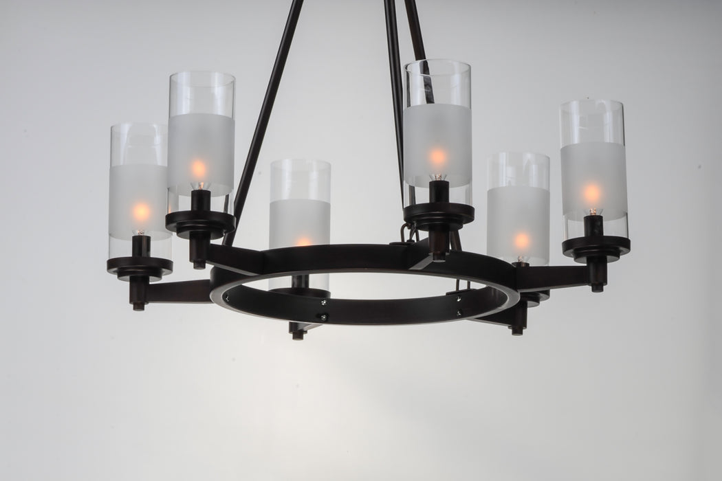 Maxim Crescendo 6-Light Chandelier Model: 26326CLFTOI