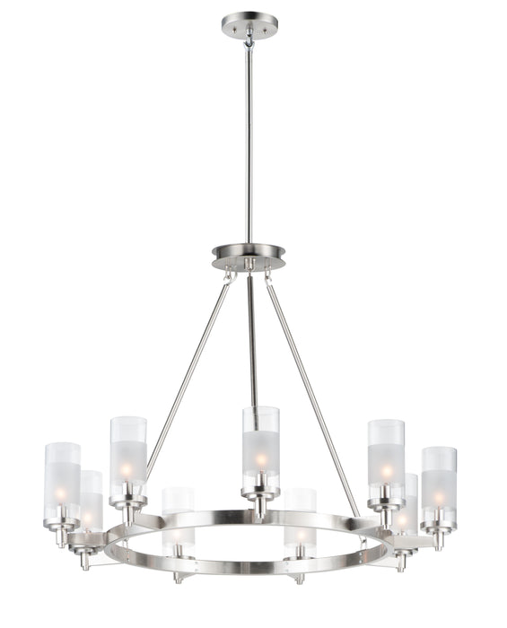 Maxim Crescendo 9-Light Chandelier Model: 26327CLFTSN