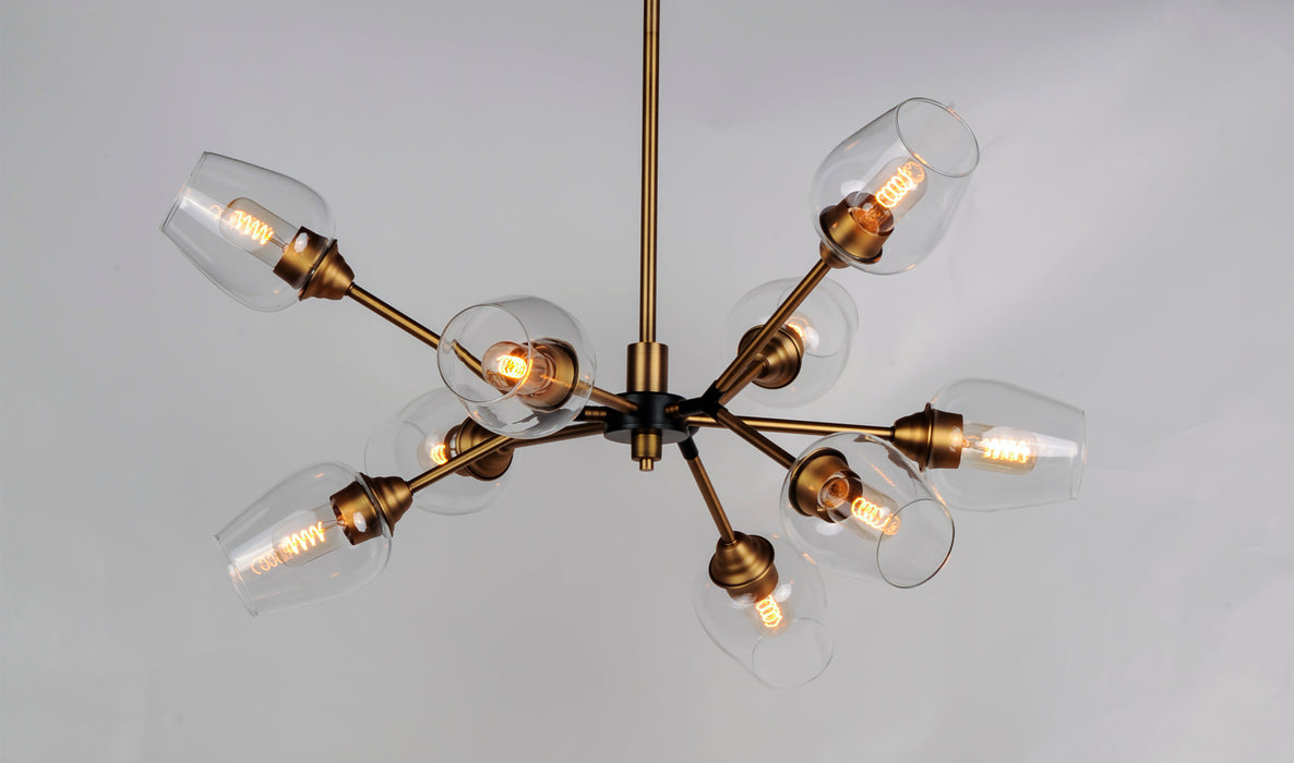 Maxim Savvy 9-Light Chandelier Model: 26345CLABBK