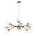 Maxim Savvy 12-Light Chandelier Model: 26347CLABBK