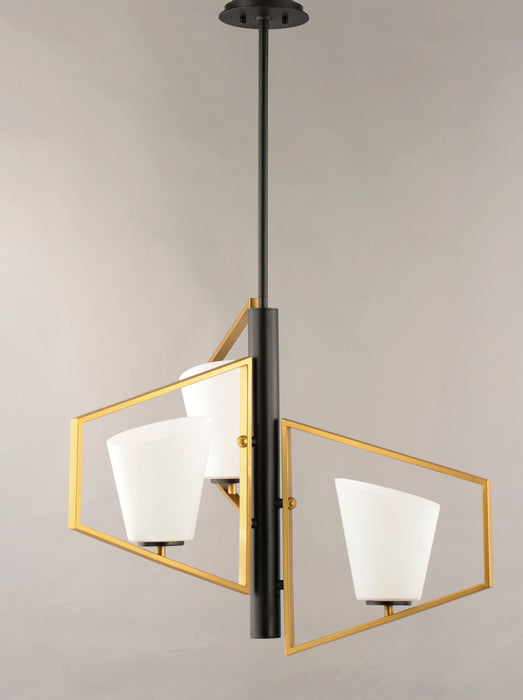 Maxim Oblique 3-Light Pendant Model: 26353SWGLDBK