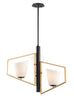 Maxim Oblique 3-Light Pendant Model: 26353SWGLDBK