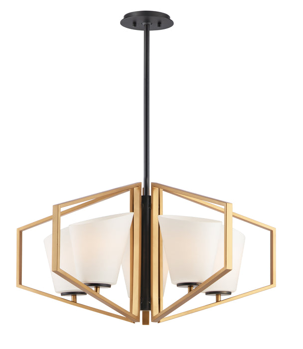 Maxim Oblique 5-Light Chandelier Model: 26355SWGLDBK