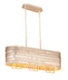 Maxim Glamour 6-Light Linear Chandelier Model: 26368CHPGLD