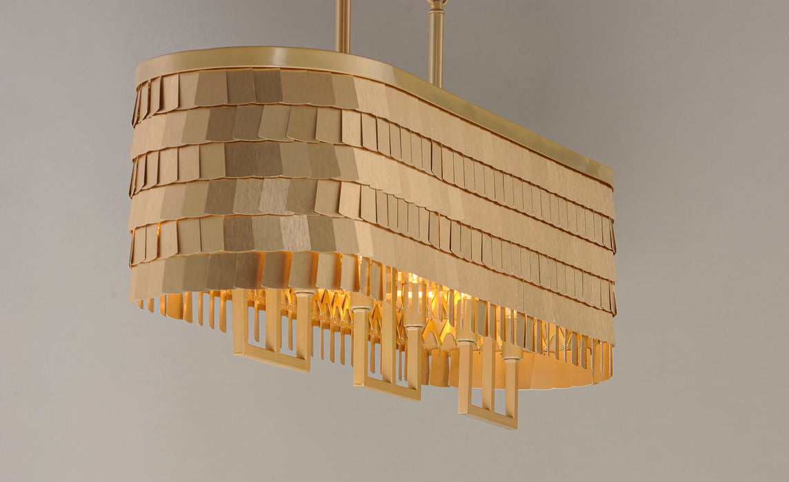 Maxim Glamour 6-Light Linear Chandelier Model: 26368CHPGLD