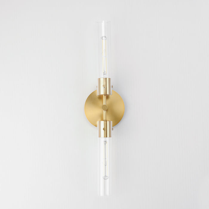 Maxim Equilibrium 2-Light Wall Sconce Model: 26370CLNAB