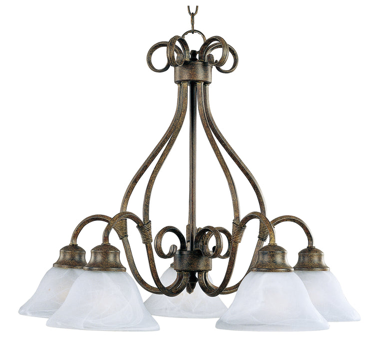 Maxim Pacific 5-Light Chandelier Model: 2657MRKB