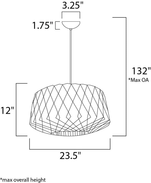 Maxim Horgen 1-Light Pendant Model: 27535UD