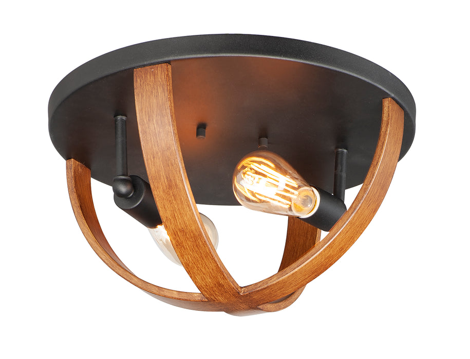 Maxim Compass 2-Light Flush Mount Model: 27570APBK