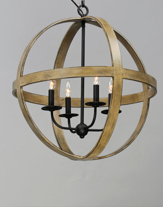 Maxim Compass 4-light Pendant Model: 27574BWBK