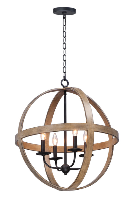 Maxim Compass 4-light Pendant Model: 27574BWBK