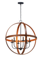 Maxim Compass 6-Light Pendant Model: 27576APBK