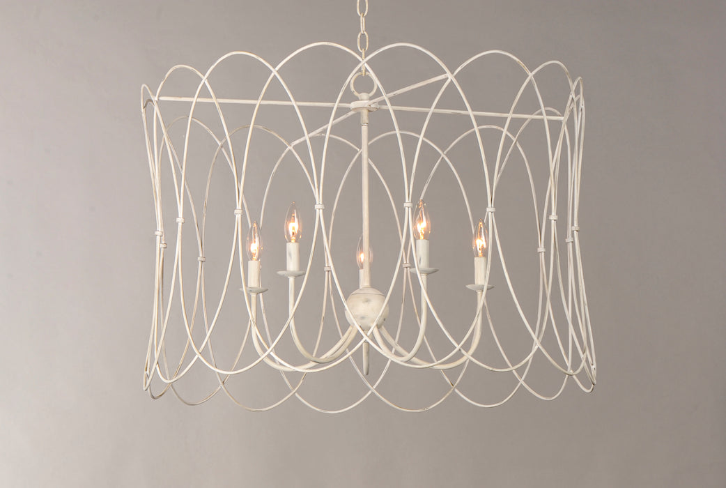 Maxim Trellis 5-Light Chandelier Model: 27596WWT