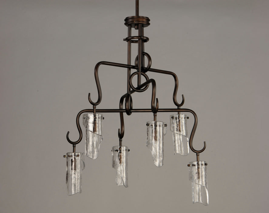 Maxim Citadel 6-Light Chandelier Model: 27606CLCHB