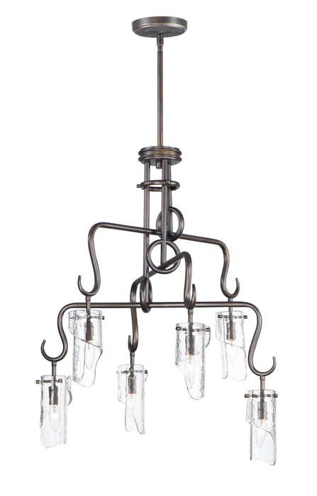 Maxim Citadel 6-Light Chandelier Model: 27606CLCHB