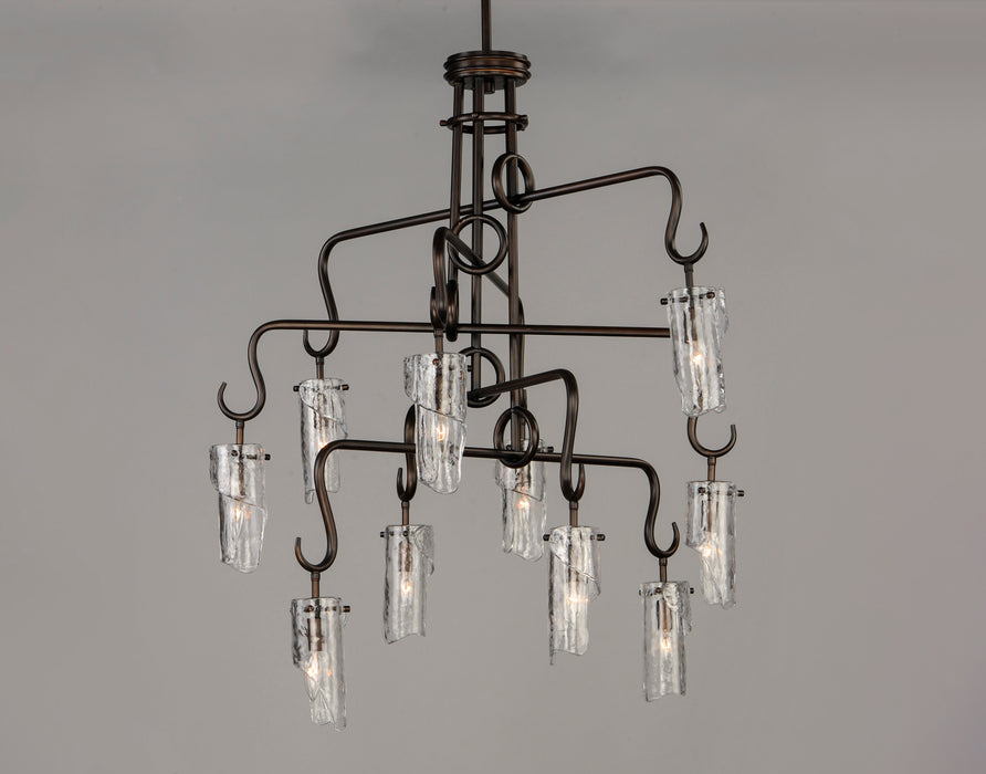 Maxim Citadel 10-Light Chandelier Model: 27607CLCHB