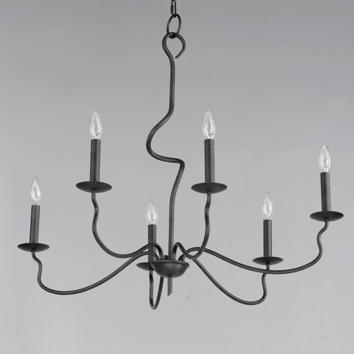 Maxim Padrona 6-Light Chandelier Model: 27706BO