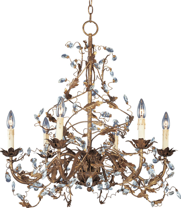 Maxim Elegante 6-Light Chandelier Model: 2851EG