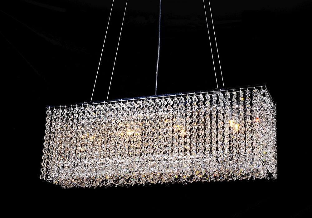 30" Wide Crystal Pendant Chandelier