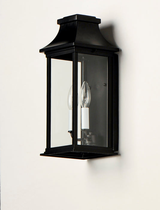 Maxim Vicksburg 2-Light Outdoor Pocket Wall Sconce Model: 30025CLBK