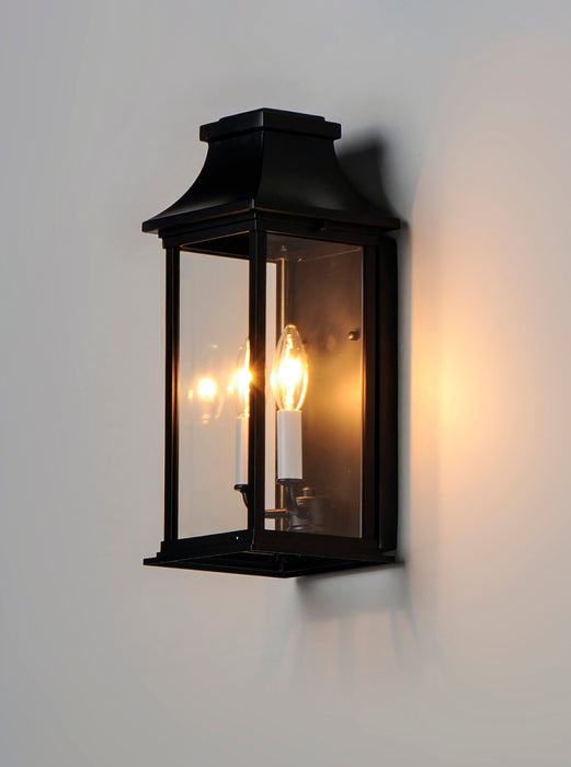 Maxim Vicksburg 2-Light Outdoor Pocket Wall Sconce Model: 30025CLBK